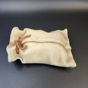 Artisen Pottery Canvas Look Ceramic Bag